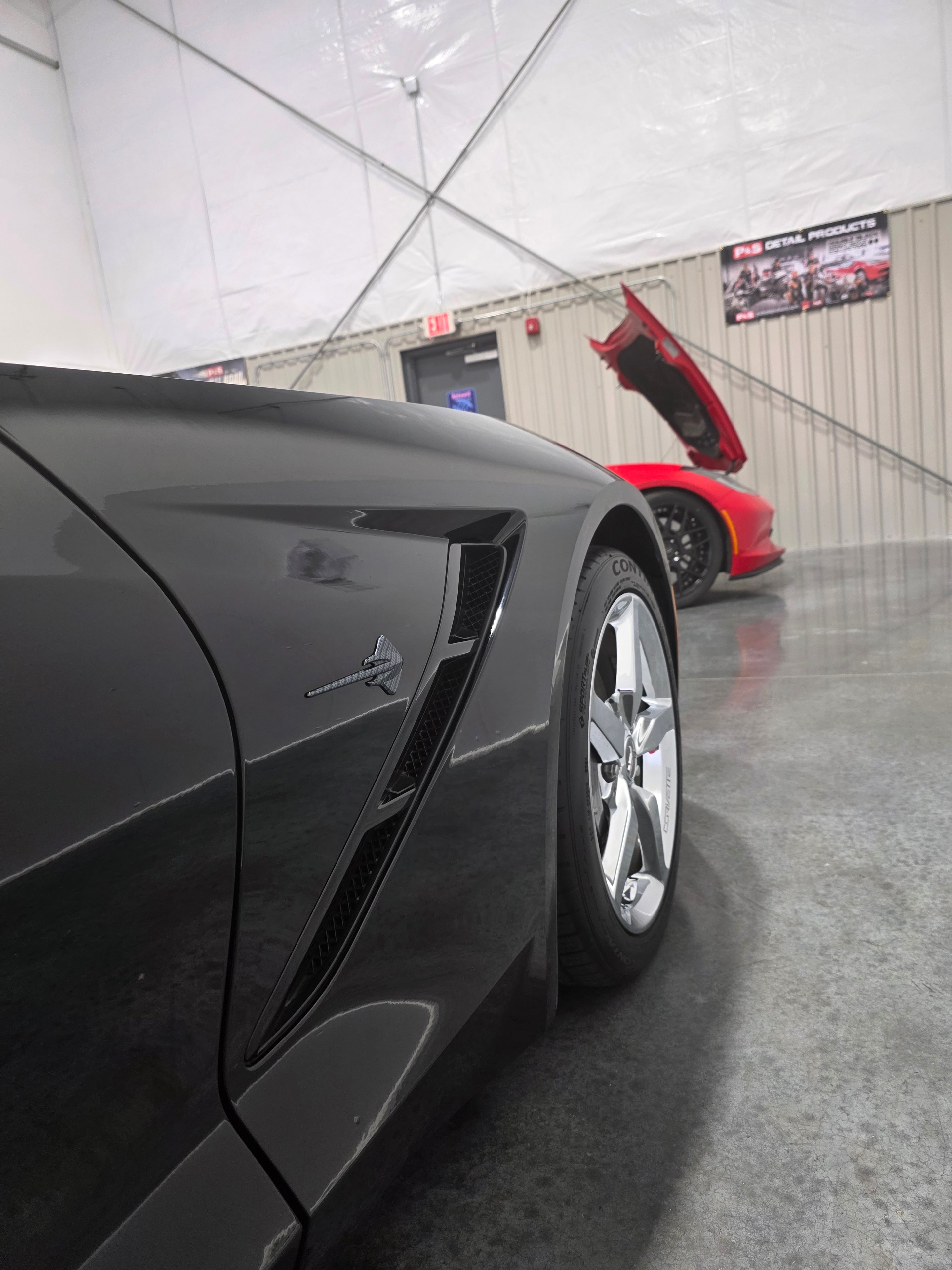After — C8 Corvette — Overhead Rear Shot