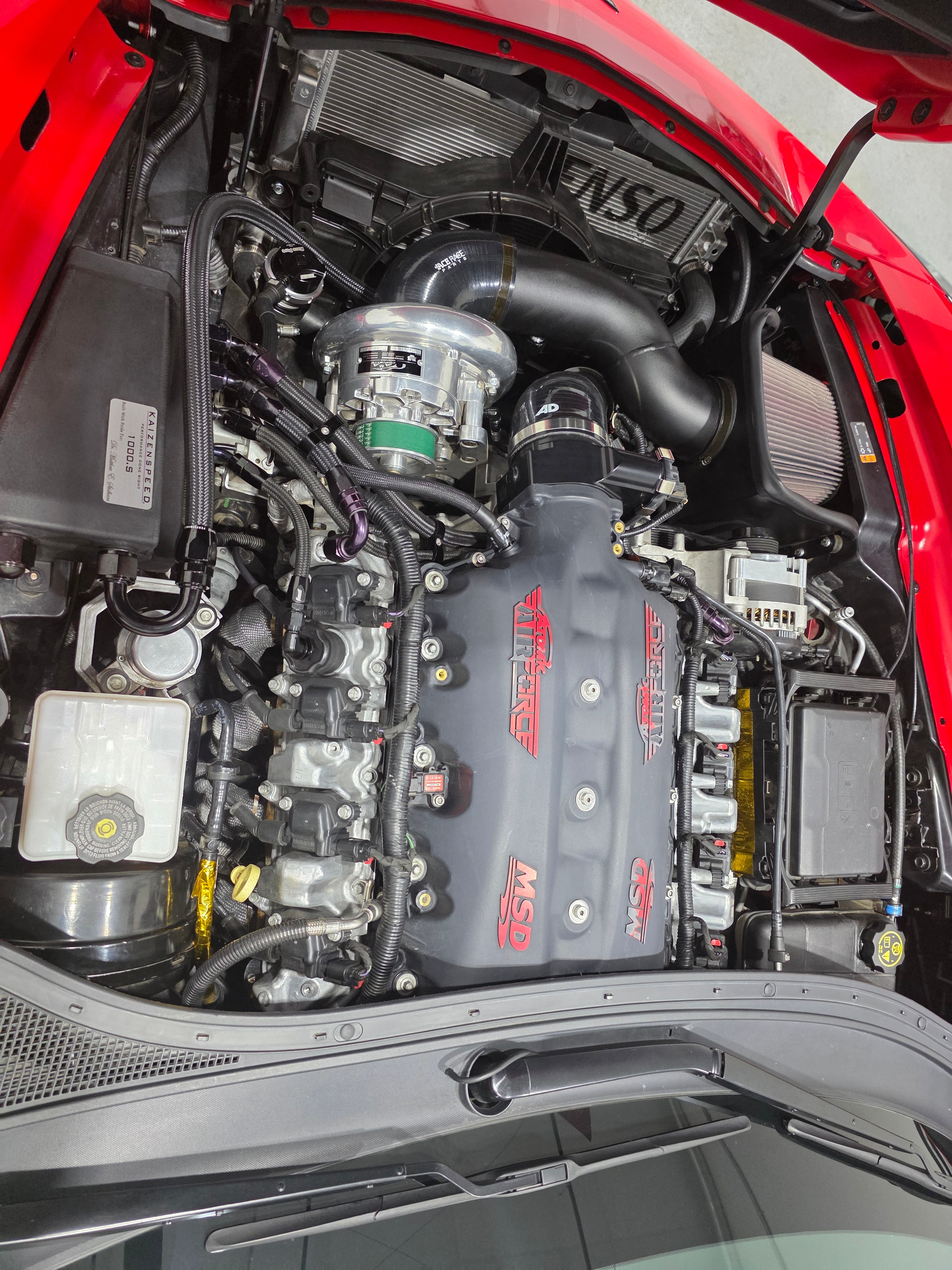 After — C6 Corvette — Engine Bay Close-Up