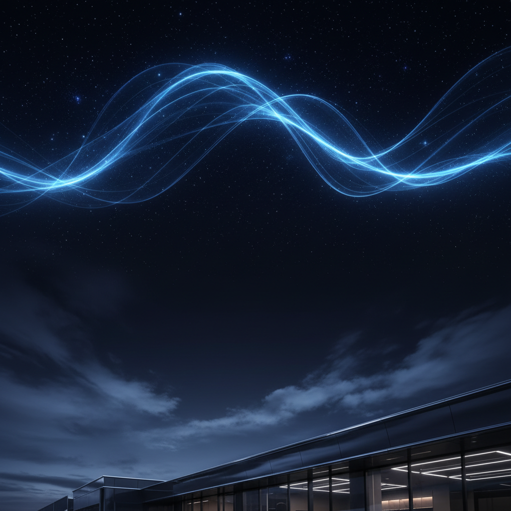 Futuristic night sky representing limitless possibilities